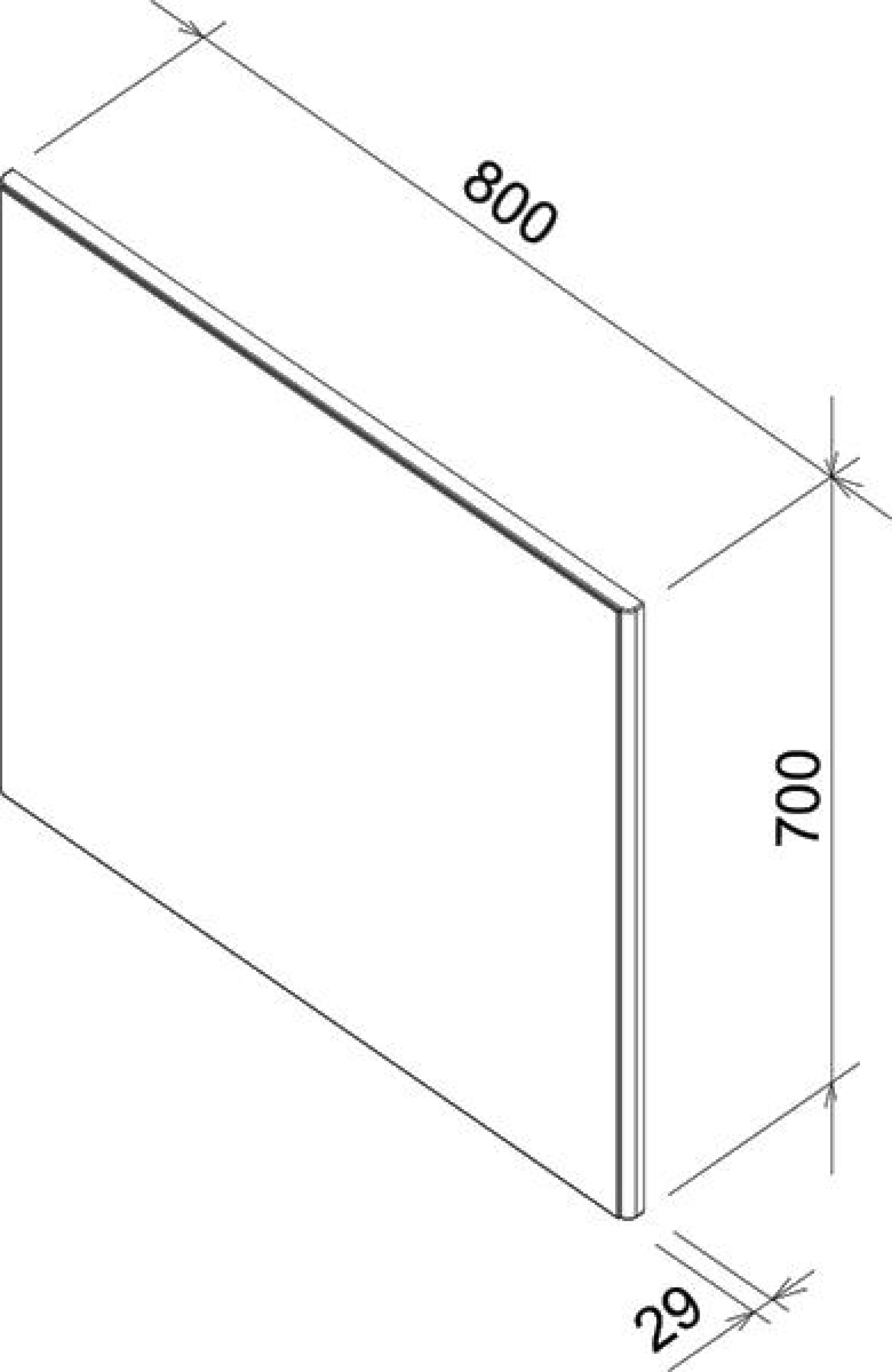 Мебель для ванной Ravak столешница L 120 темный орех