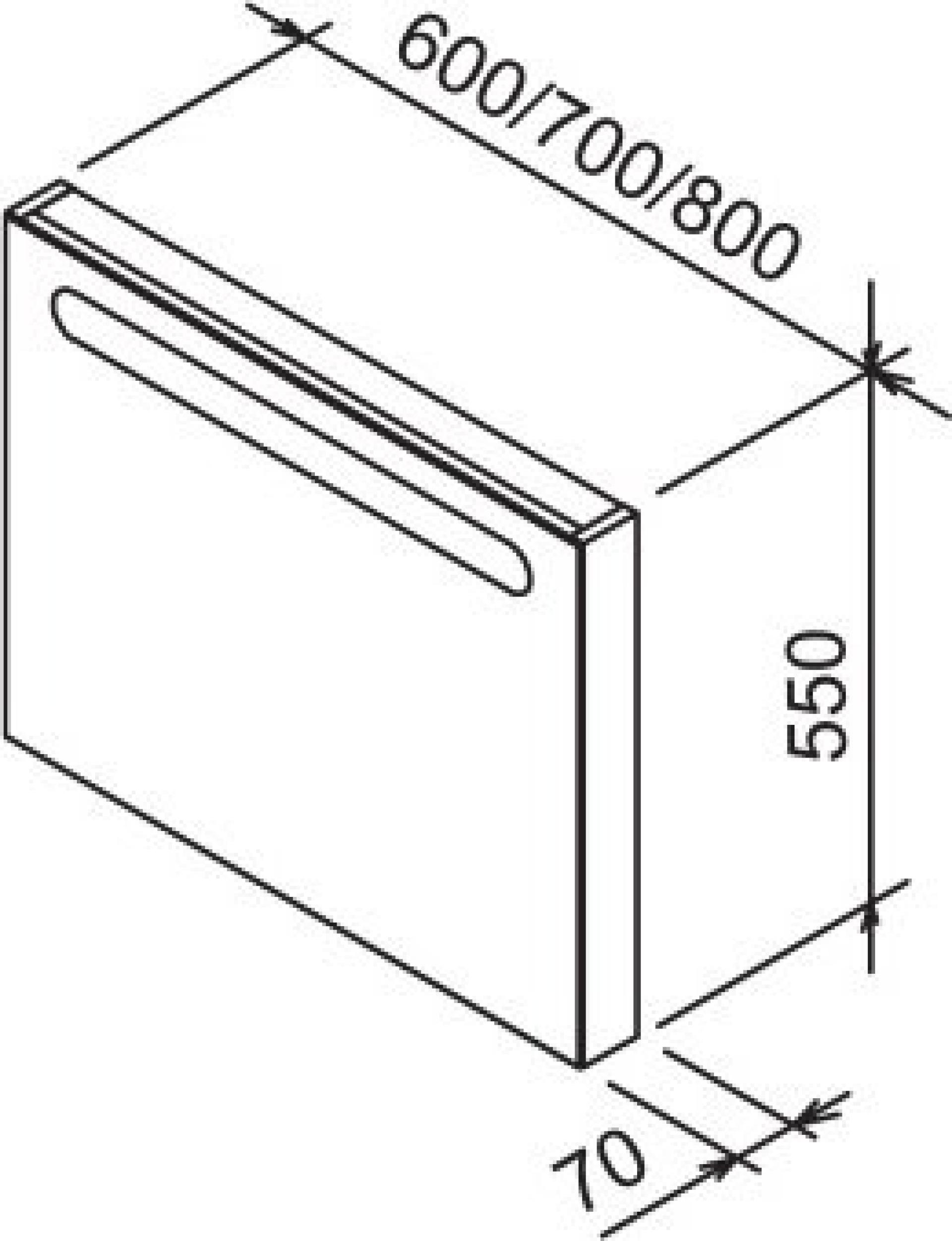 Зеркало 70 см Ravak Chrome X000000969, капучино