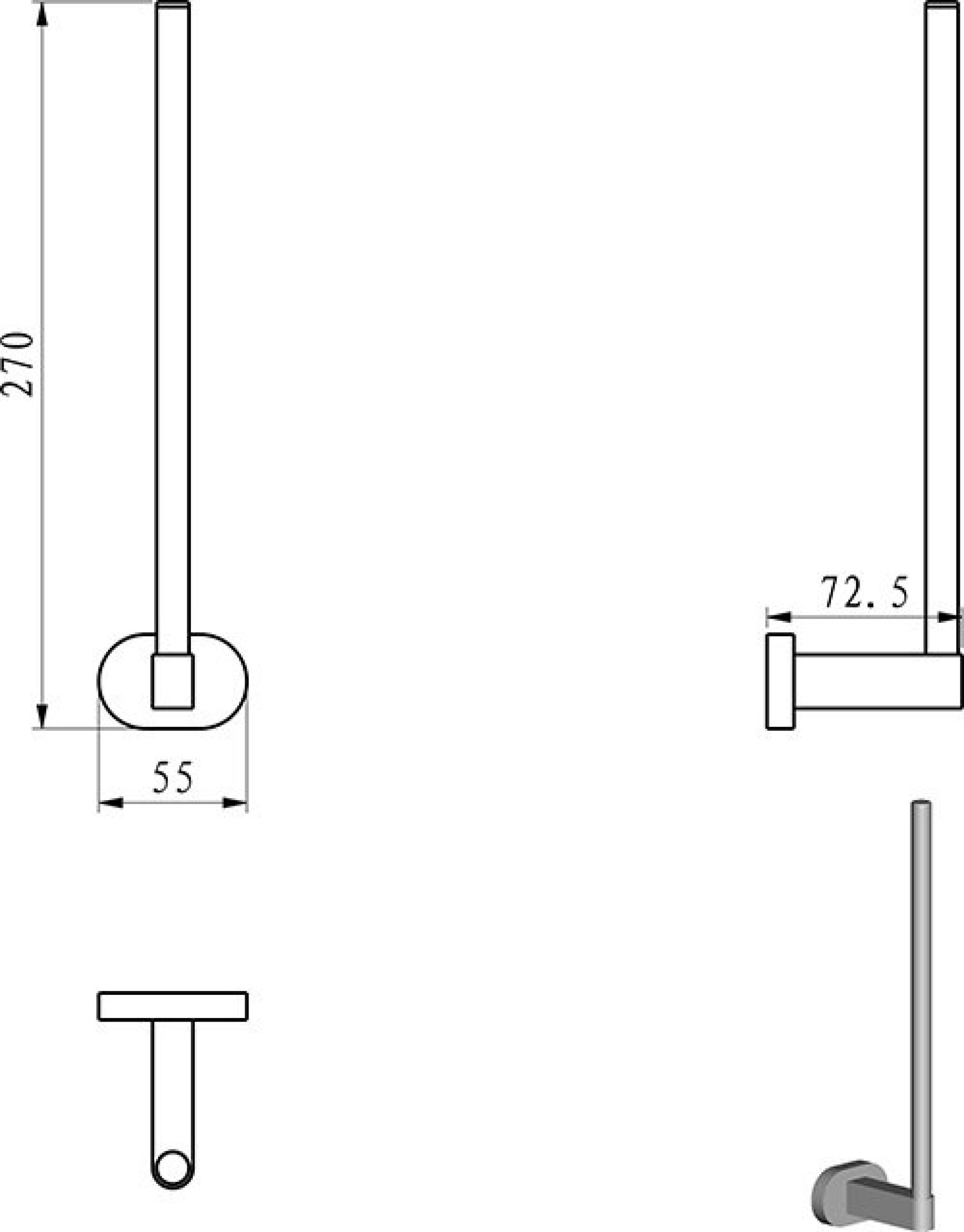 Держатель туалетной бумаги Ravak Chrome X07P318, хром