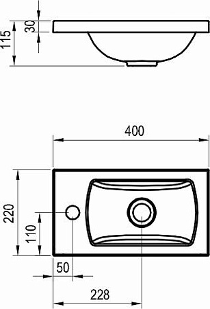 Тумба с раковиной Ravak 400 R 70508060 (тумба+раковина) белый