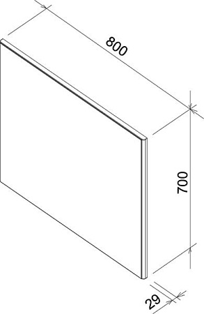 Мебель для ванной Ravak столешница I 100 темный орех