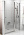 Душевая дверь Ravak Chrome CSD2-110 белый+транспарент 0QVDC100Z1
