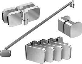 Набор металлических деталей для душевого уголка Ravak Brilliant D01000A075, хром